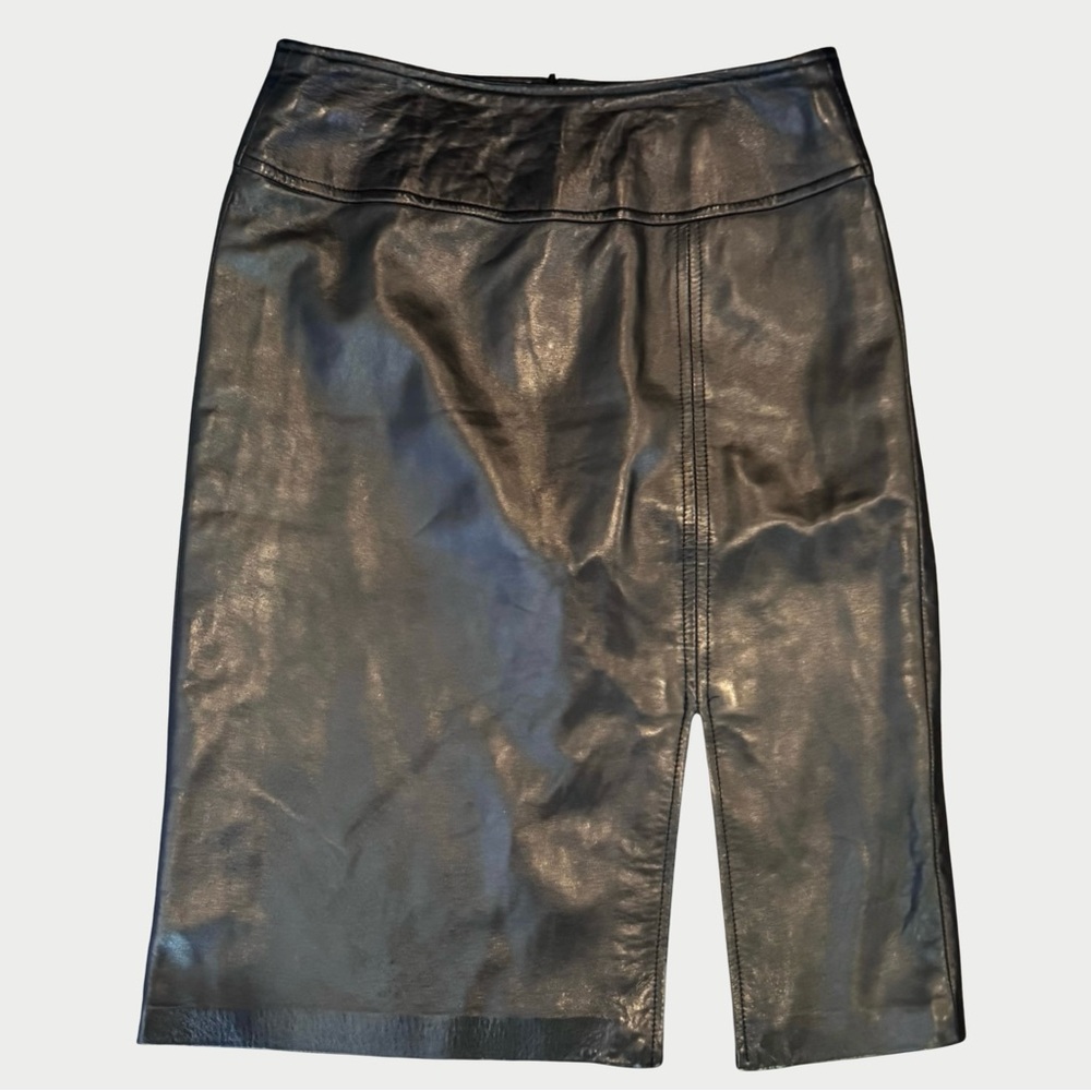 Danier Leather Knee Length Skirt